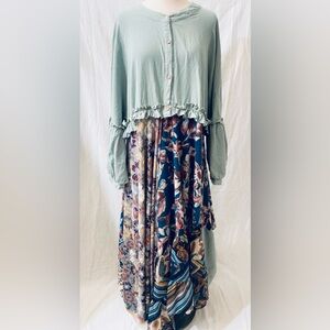 Upcycle asymmetrical dress